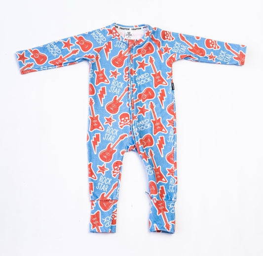 Osito pijama hard rock azul