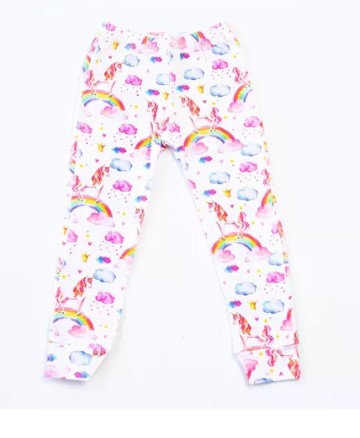 Conjunto manga larga unicornio arcoiris