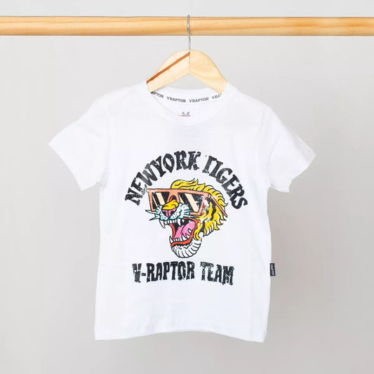 Remera Estampada Black Tiger