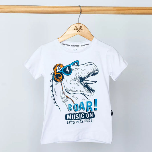 Remera Estampada Dino Music